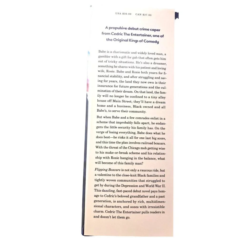 Flipping Boxcars Cedric The Entertainer Kyles Comedian Book New Hardcover WW2 - Picture 3 of 4